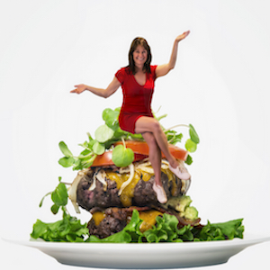 book cover photo, sue rose, Claim Your Best Body - The Easier Way!, author, bison burger, no bun